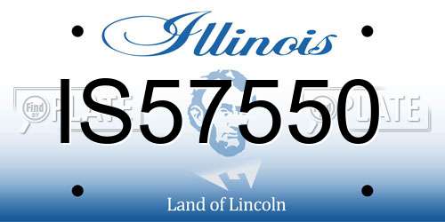 IS57550 Illinois License Plate