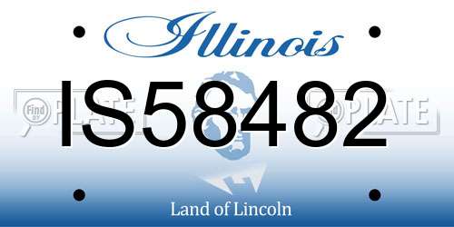 IS58482 Illinois License Plate