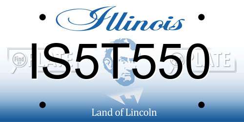 IS5T550 Illinois License Plate