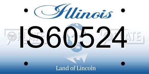 IS60524 Illinois License Plate