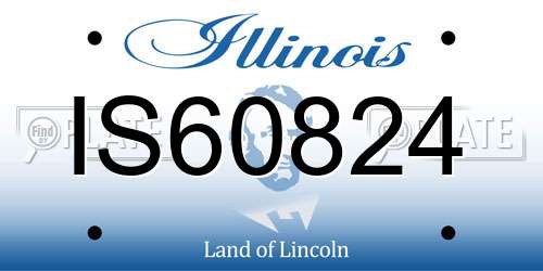 IS60824 Illinois License Plate