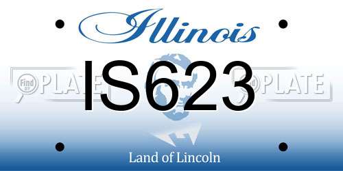 IS623 Illinois License Plate