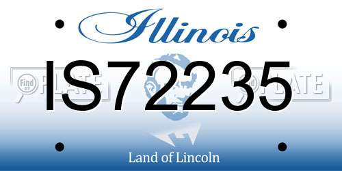 IS72235 Illinois License Plate
