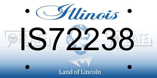 IS72238 Illinois License Plate