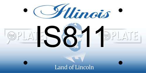 IS811 Illinois License Plate