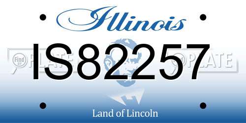 IS82257 Illinois License Plate