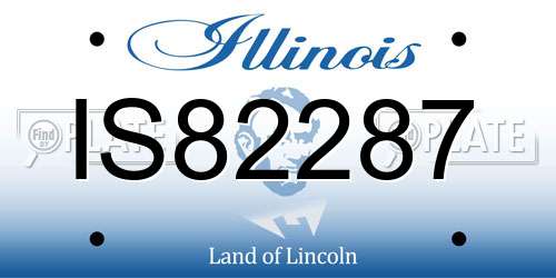 IS82287 Illinois License Plate