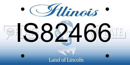 IS82466 Illinois License Plate