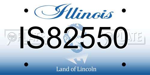 IS82550 Illinois License Plate