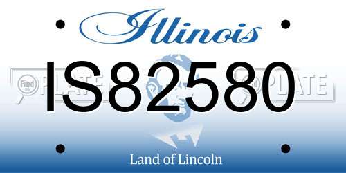 IS82580 Illinois License Plate