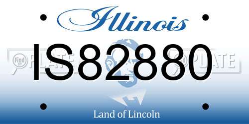 IS82880 Illinois License Plate