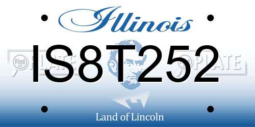IS8T252 Illinois License Plate