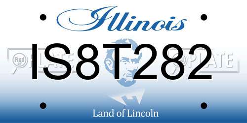 IS8T282 Illinois License Plate