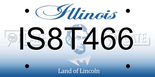 IS8T466 Illinois License Plate