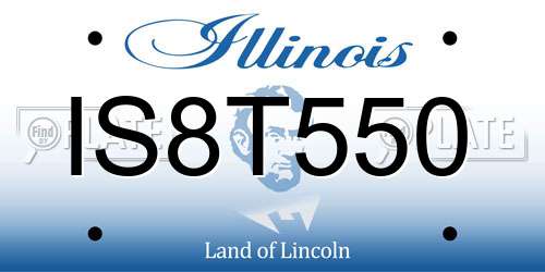 IS8T550 Illinois License Plate