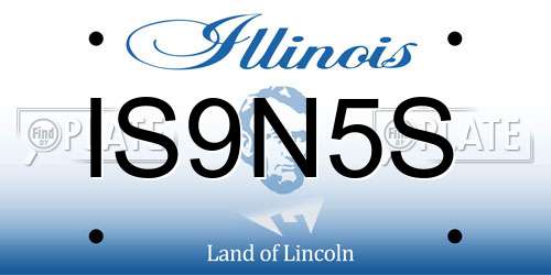 IS9N5S Illinois License Plate