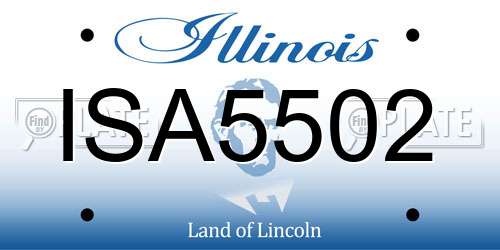 ISA5502 Illinois License Plate