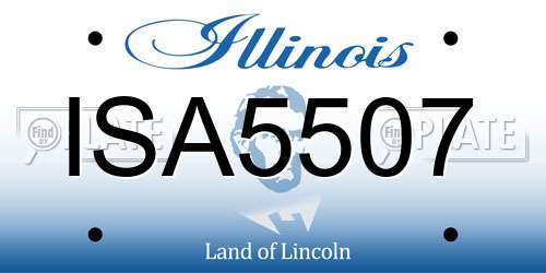 ISA5507 Illinois License Plate