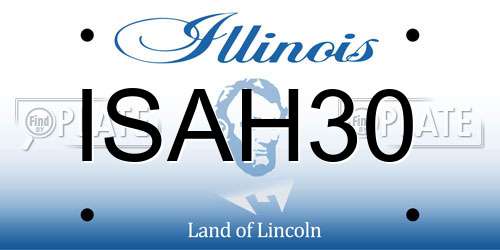 ISAH30 Illinois License Plate