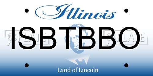 ISBTBBO Illinois License Plate