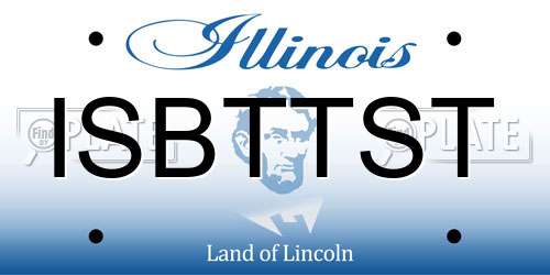 ISBTTST Illinois License Plate