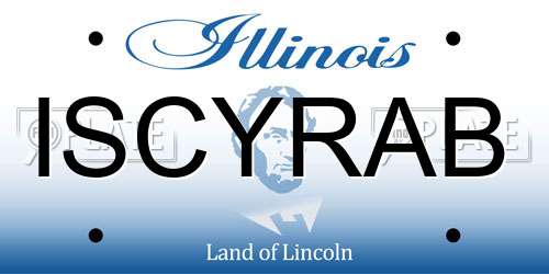 ISCYRAB Illinois License Plate