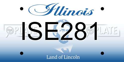 ISE281 Illinois License Plate