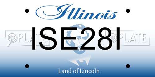 ISE28I Illinois License Plate
