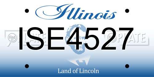 ISE4527 Illinois License Plate
