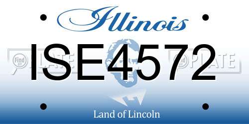 ISE4572 Illinois License Plate