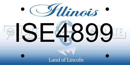 ISE4899 Illinois License Plate