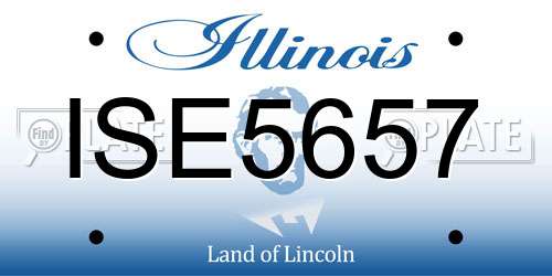 ISE5657 Illinois License Plate