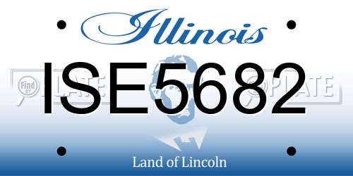 ISE5682 Illinois License Plate