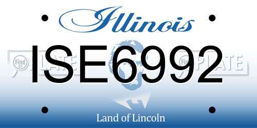 ISE6992 Illinois License Plate