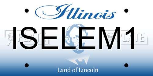 ISELEM1 Illinois License Plate