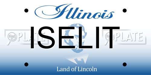 ISELIT Illinois License Plate