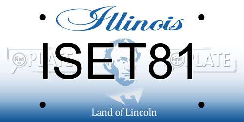 ISET81 Illinois License Plate