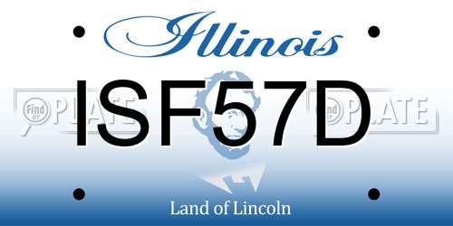ISF57D Illinois License Plate