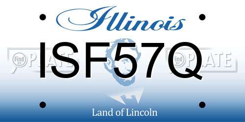 ISF57Q Illinois License Plate
