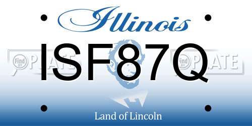 ISF87Q Illinois License Plate