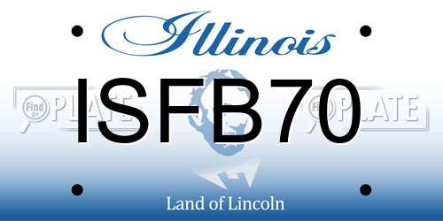 ISFB70 Illinois License Plate