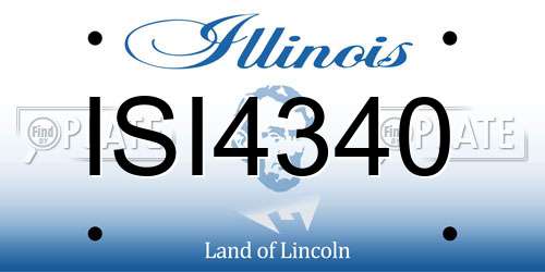 ISI4340 Illinois License Plate