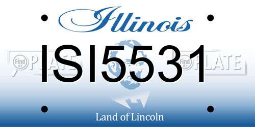 ISI5531 Illinois License Plate