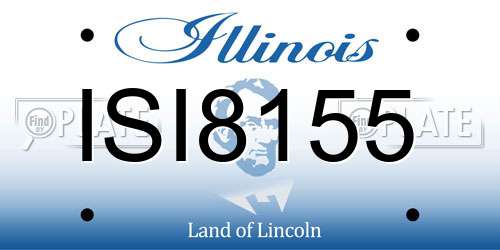 ISI8155 Illinois License Plate