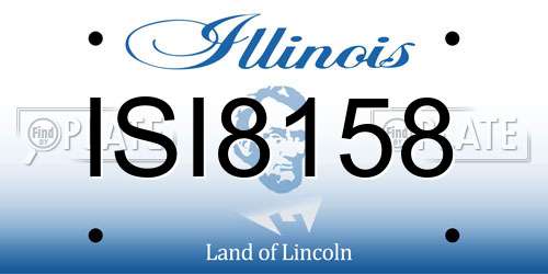 ISI8158 Illinois License Plate