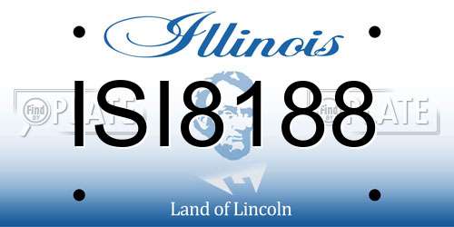 ISI8188 Illinois License Plate