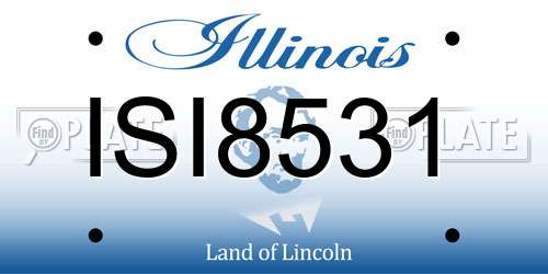 ISI8531 Illinois License Plate