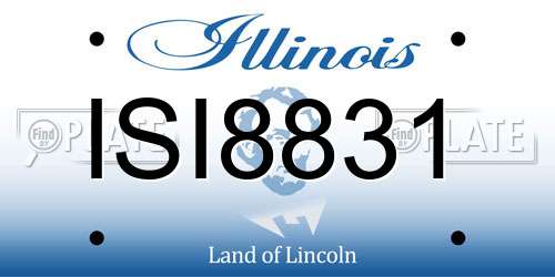 ISI8831 Illinois License Plate
