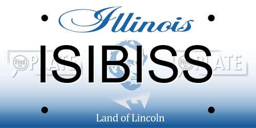 ISIBISS Illinois License Plate
