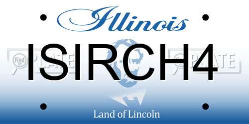 ISIRCH4 Illinois License Plate